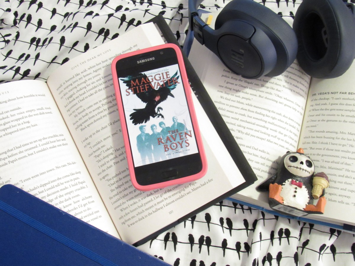 The Raven boys or 3 private school teens and their psychic friend search for an immortal king in&nbsp;Virginia